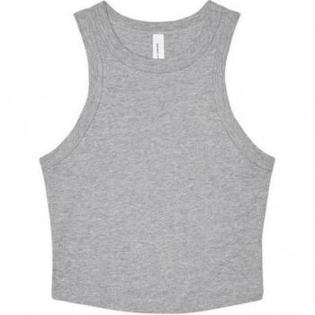 Bella+Canvas Canotta Femminile Schiena Incrociata 12UK Grigio