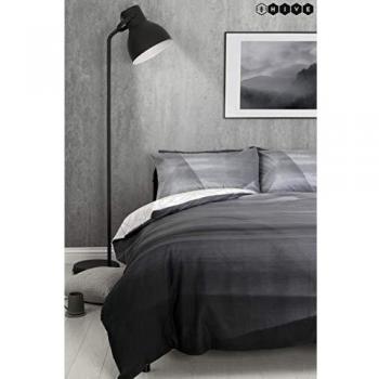 HIVE Grey Ombré Geometric Double Duvet Cover