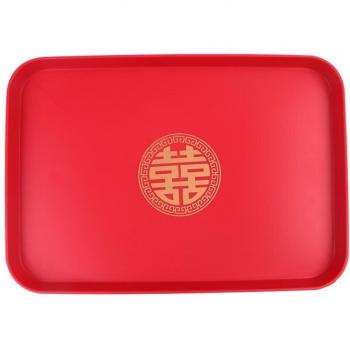 Plato Decorativo de Té Rojo