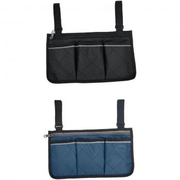 Wheelchair Side Bag Pouch with Phone Pocket