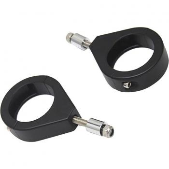Abrazaderas de reubicación de horquilla para motocicletas Harley, 41mm, color negro