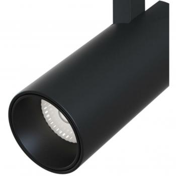 Faretto Magnetico Focus LED 15W per Binario Moderno Alluminio Nero Luce Naturale