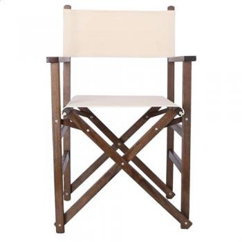 Chaise de tournage structure noyer, revêtement brut – 51×46×86 cm