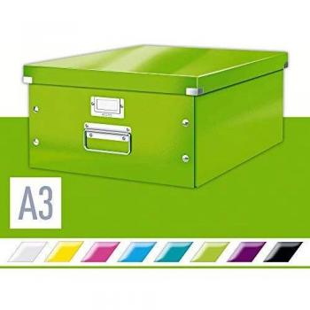 Scatola Versatile L Leitz CLICK & STORE 36,9 × 20 × 48,2 cm con Finitura Verde Metallo