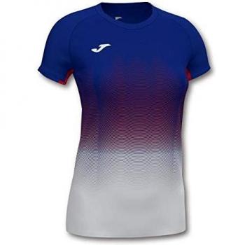 Joma Elite VII Mädchen Laufshirt, Königsblau/Weiß, 4XS-3XS