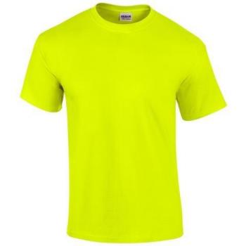 Tee-shirt à manches courtes Gildan pour homme grande taille L en vert sécurité UTBC475