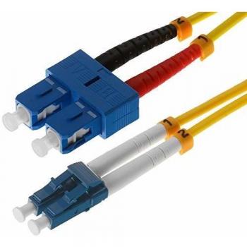 LWL Glasfaser Patchkabel LC/SC Duplex 1,5m gelb