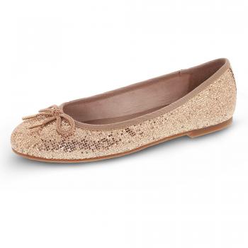 Gold-Tamaris Ballerina Schuh, EU 37