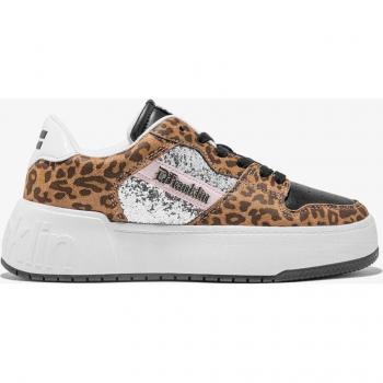 Zapatillas Deportivas D.Franklin con Cordones y Estampado de Leopardo