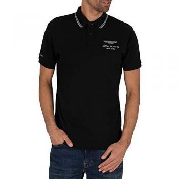 Polo à Point Fine Hackett London Noir XL Hommes