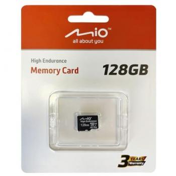 Mio High‑Endurance 128 GB microSDXC Flash‑Memory (UHS‑I) – Schwarz