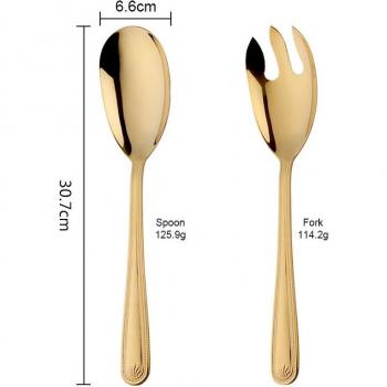 Utensilios de Cocina Brillantes: Juego Tenedor/Cucharón Colorido