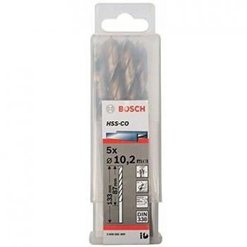 Forets HSS-Co rectifiés DIN 338 10,2 x 87 x 133 mm