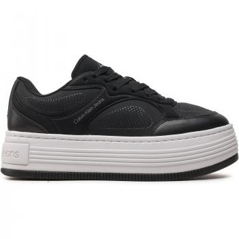 Sneaker Calvin Klein Jeans Bold Platf Low Lace Mix In Mtl YW0YW01471 Schwarz