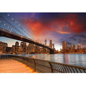 Vliestapete NYC: New York City Skyline – Premium Plus 200x140 cm