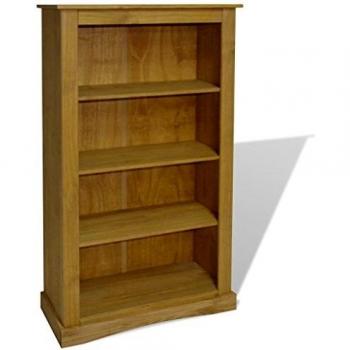 4-Tier Bookcase Mexican Pine Corona Range 80x29x150 cm Vidaxl