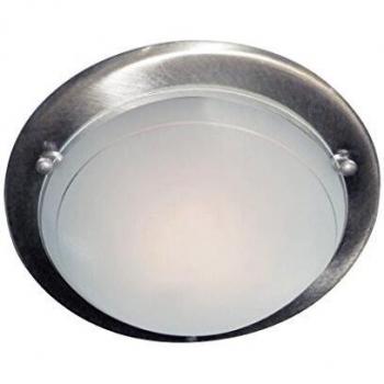 Satin Silver Jupiter Flush Ceiling Light