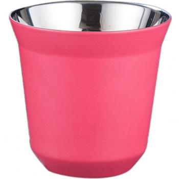 Taza de acero inoxidable con forma de cápsula