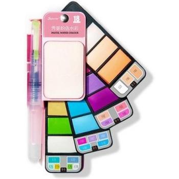 Profi-Aquarell-Kit 18/25/33/42 – Farbpalette, Bausatz, Pinsel & Zeichenstift (A6151)