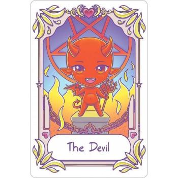 Black Kawaii Devil Tarot Tin – One Size