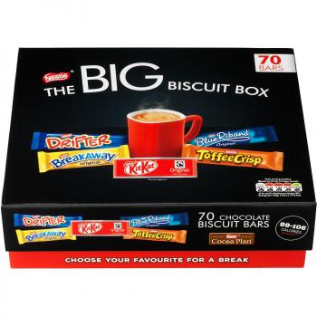 NESTLÉ The Big Biscuit Box 70 Chocolate Biscuit Bars