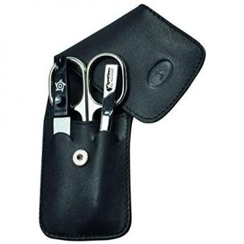 Dreifach-Leder‑Etui für Maniküre – Pfeilring Design