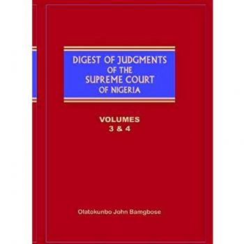 The Digest of Judgments of the Supreme Court of Nigeria