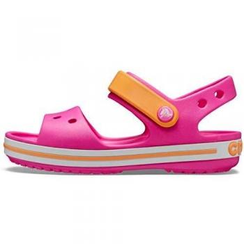 Crocs Unisex Crocband Sandalen für Kinder, Electric Pink/Cantaloupe, 19/20 EU