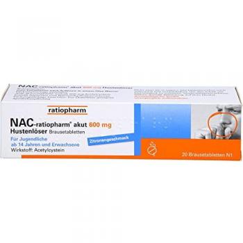 NAC-Ratiopharm 600 mg Hustenlöser Brausetabletten 20 Stück