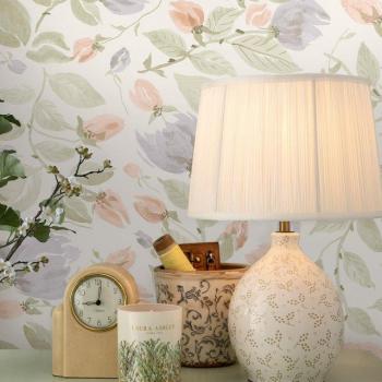 Laura Ashley Floral Orisia Peony Wallpaper