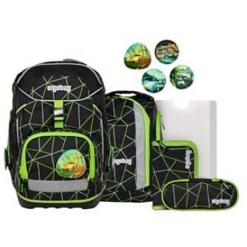 Ergobag Green Satchel Set with Velcro Accessories