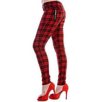 Punk Red Zip Tartan XL Denim