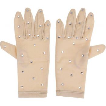 Girls' Thermal Skating Gloves with Rhinestones