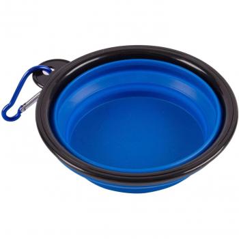 Ashley 13.5cm Blue Collapsible Travel Pet Bowl