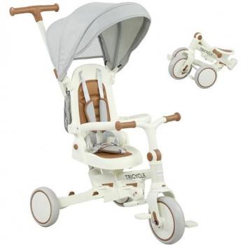 Foldable Toddler Trike 5-in-1 by AIYAPLAY – Pink Edition