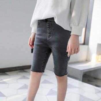 Five-Point Denim Pants for Girls