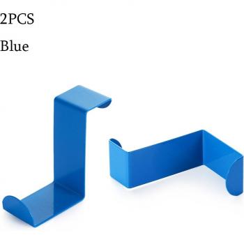 2PCS Stainless Steel Over-The-Door Hooks for Storage