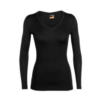 V‑Manche Longue Icebreaker 200 – Noir, Femme, XL