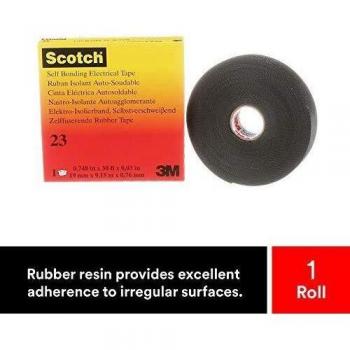 Scotch Repair Tape 23, dimensions 9.15m x 19mm, black