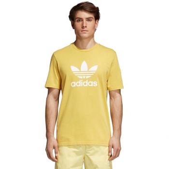 Herren-T-Shirt adidas Trefoil Gelb S