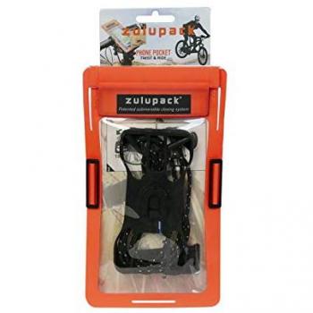 Zulupack Twist & Ride Bike Phone Mount – Dual Color (Black/Orange) – One‑Size Unisex