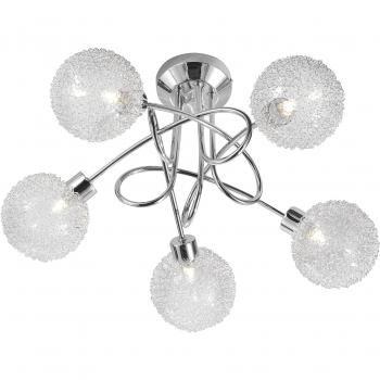 Aluminium‑Gitter Leuchte Bubblz 5‑Flammen (50187‑17)