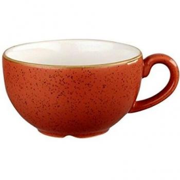 Churchill Stonecast Orange Cappuccino Tasse 340ml, rund, 12 Stück / Packung