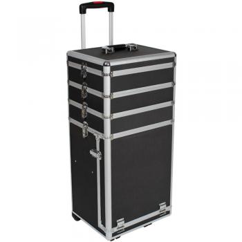 Tectake Black Vanity Case with 4 Levels