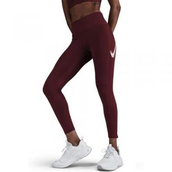 Mallas Nike Fast Leggings Running Mujer Rojo XS