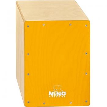 Cajon Nino 33 cm – Bouleau avec façade jaune