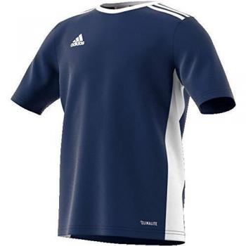 Adidas Jungen Entrada 18 Fußball T-Shirt, Azuosc/Blanco, 164