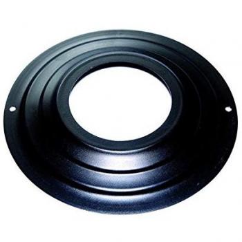 Rosace DN 80 mm peinture noire pour cheminée pellets
