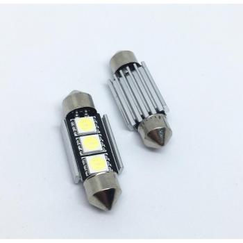 C5W 12V LED Festoon Bulb 36mm 39mm 41mm SMD 5050 White Blue
