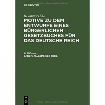 Allgemeiner Theil (Motive zu dem Entwurfe eines Bürgerlichen Gesetzbuches für das Deutsche Reich)